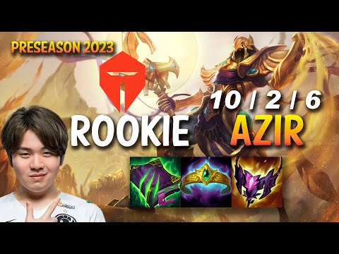 TES Rookie AZIR vs SYNDRA Mid - KR Ranked
