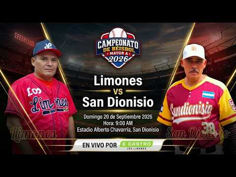 🔴 EN VIVO: Los Limones vs San Dionisio | DOBLE JUEGO – Béisbol Mayor "A" San Dionisio 2026
