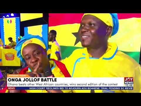 Onga Jollof Battle: Ghana beats other West African countries, wins second edition of the contest