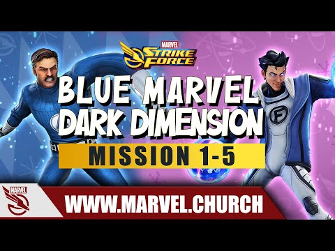 Blue Marvel Dark Dimension: Mission 1-5 | Marvel Strike Force | Marvel Church