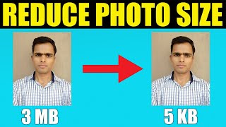 How to reduce image photo size in KB without loosing quality