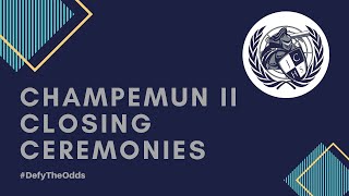 ChampeMUN II Closing Ceremonies