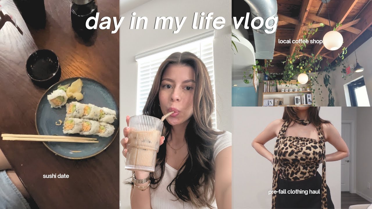 DAY IN MY LIFE VLOG | pre fall cider haul, coffee & sushi date with my friend + more!