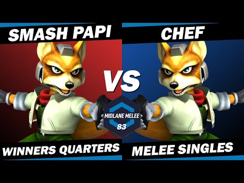 Smash Papi vs chef - Winners Quarter Finals | Midlane Melee 83