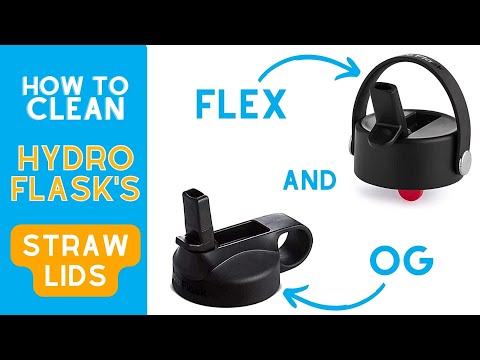 How to Clean a Hydro Flask Straw Lid *WATCH VIDEO LINKED IN DESCRIPTION BEFORE DETACHING SPOUT*
