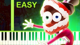 Up Next On The Amazing Digital Circus Song - EASY Piano Tutorial