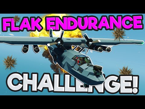 Trying to Survive an Extreme Amount of Flak in a Plane! (Stormworks Plane Crash Survival)
