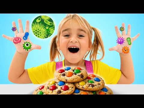 Alice and Mia – Wash Your Hands Story  Don’t Eat with Dirty Hands!