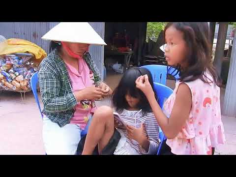 Remove many lice from brown hair - Plucking most of lice from head