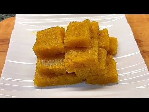 सिर्फ 3 चीज़ो से बनने वाली सुपर-सॉफ्ट आम की बर्फी बिना दूध मावा, घी के | Mango Barfi | Aam Burfi