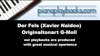 Der Fels (Xavier Naidoo, Allein mit Flügel) Playback Instrumental Demo G-Moll