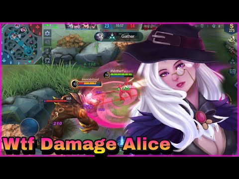 Wtf Damage Hack Alice - Alice Best Build Damage | Alice Mobile Legends | Alice Top 1 Gameplay