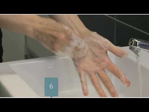Lavage des mains selon l'OMS