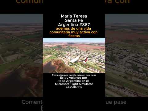 Maria Teresa, Santa Fe desde el Microsoft Flight Simulator #mariateresa #santafe #joaha45 #msfs
