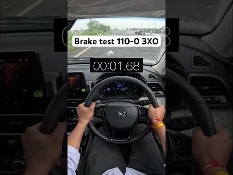 XUV 3XO BRAKE TEST #automobile