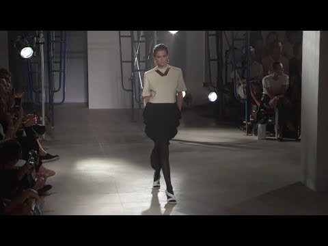 Kaia Gerber and models on the runway for the Proenza Schouler Fashion Show