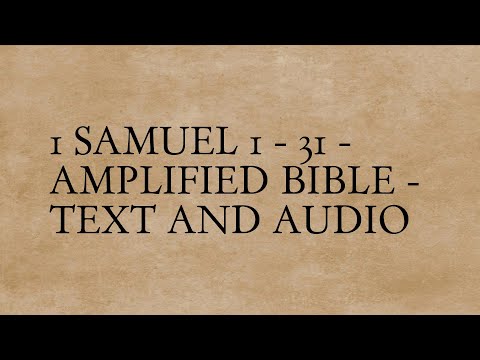 1 Samuel 1 - 31 - Amplified Bible - Text And Audio