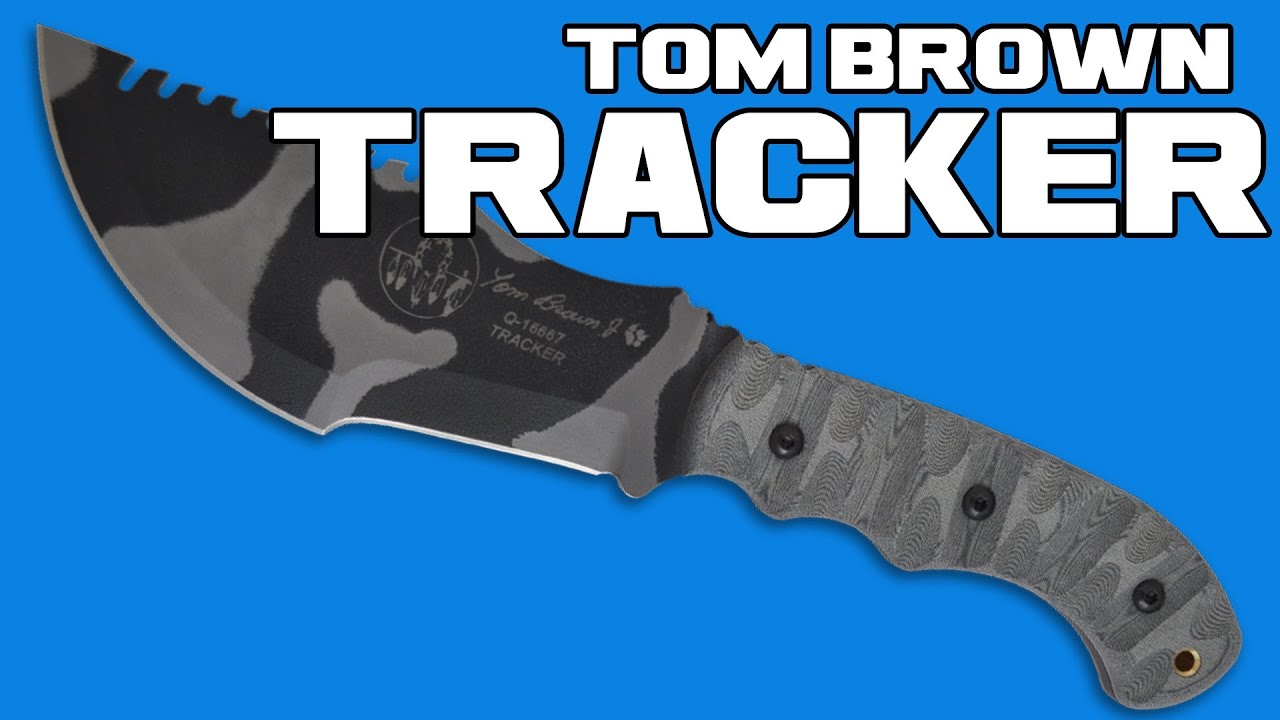 TOPS Knives Tom Brown Tracker #2 Fixed Blade Knife (4.875" Black) TBT-020