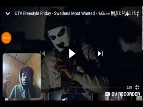 AMERICAN SWEDISH RAP REACTION UTV Freestyle Friday - Swedens Most Wanted - 1.Cuz