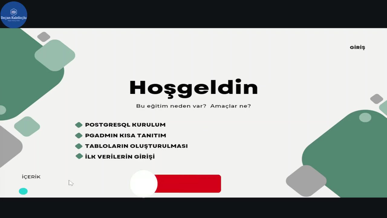 4. Ders : Postgresql Kurulum ve İlk Tablolar