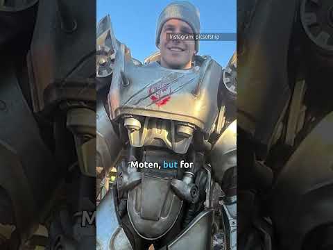 Fallout's T-60 Power Armor Doesn't Rely Entirely On Special Effects #fallout #behindthescenes #tv