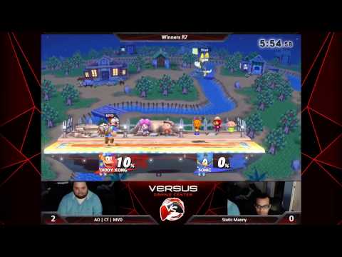 Versus Monthly Rumble 4 - Grand Finals Set 01 - StaticManny (Sonic) vs. MVD (Diddy Kong) - Smash 4