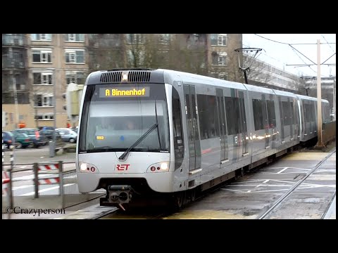 RET metro SG3 (origineel) op Oosterflank Rotterdam naar Binnenhof