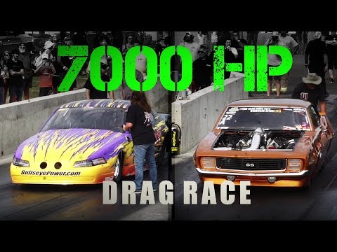 7,000 HP Drag Race!
