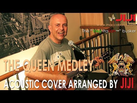 The Queen acoustic medley (2019 version) by Jiji, the Veg-Italian busker