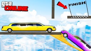 98% ИГРОКОВ НЕ ПРОЙДУТ ЭТО! СУМАСШЕДШИЙ ПАРНЫЙ СКИЛЛ ТЕСТ НА ЛИМУЗИНАХ ПО РАМПАМ В GTA 5 ONLINE