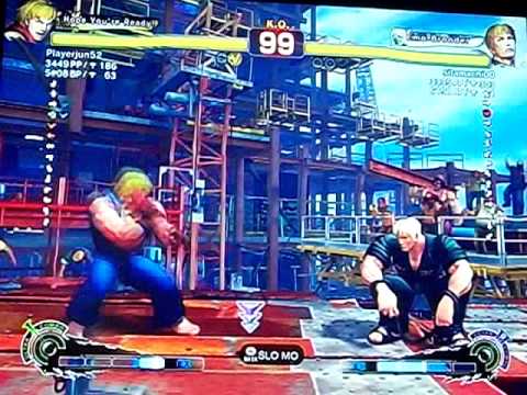 PlayerJun (Ken #7) vs. sitamachi00 (Cody #7) SSFIV AE JAPANESE RANK MATCH