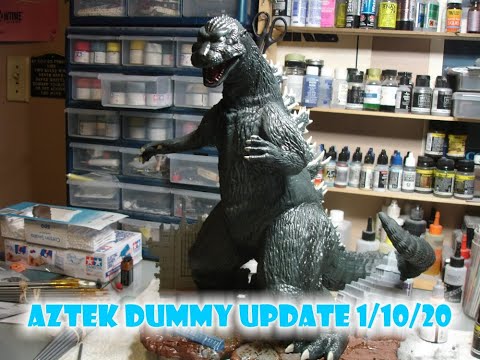 Aztek Dummy Update 1/10/20 - Polar Lights Godzilla! - Part 1