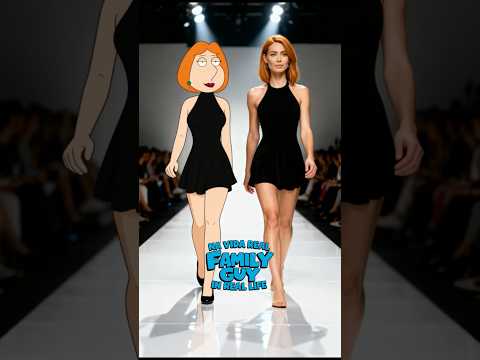 What if Family guy characters became real? See their real version on stage! 🤯 #familyguy