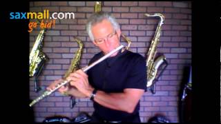Video thumbnail for SaxMall.com Yamaha YFL-481 Flute 925 Headjoint by CE Winds