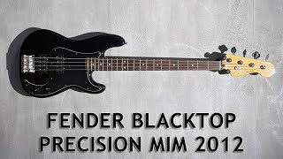 Video thumbnail for Fender Blacktop Precision Bass MIM 2012 by Obrad Lacarac