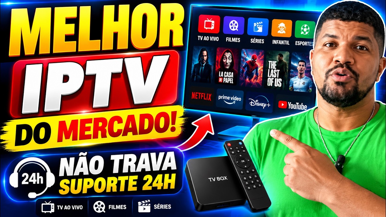 MELHOR IPTV DO MERCADO! TESTEI - DESCOBRI O MELHOR APP DE IPTV DA ATUALIDADE! MELHOR IPTV 2026