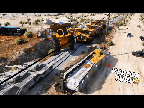 MISI MENGHENTIKAN KERETA API DI GTA 5 - GTA 5 EKSPERIMEN