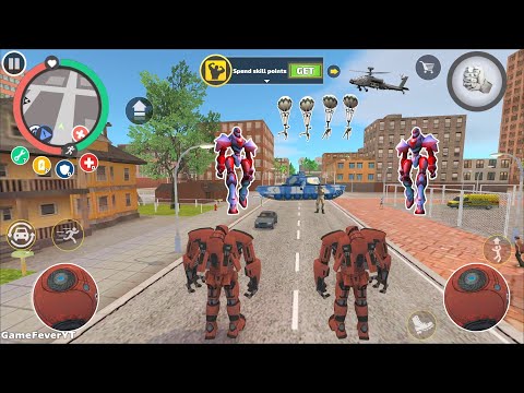 Rope Hero: Vice Town (Transformer Ball Fight Dual Robot) Ball Robot on Climb - Android Gameplay HD
