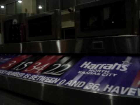 Harrah's Baggage Carousel Roulette Wheel