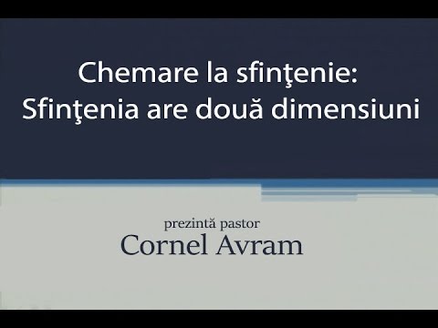 Cuvantul vietii - Chemare la sfinţenie, prima parte