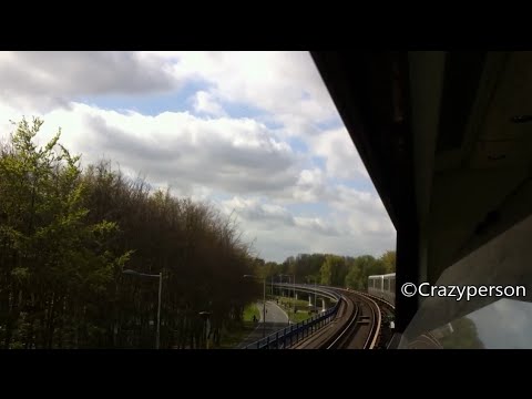 RET Metro rit door de ruit van Zuidplein naar Slinge Rotterdam! (in een 4 wagentrein!)