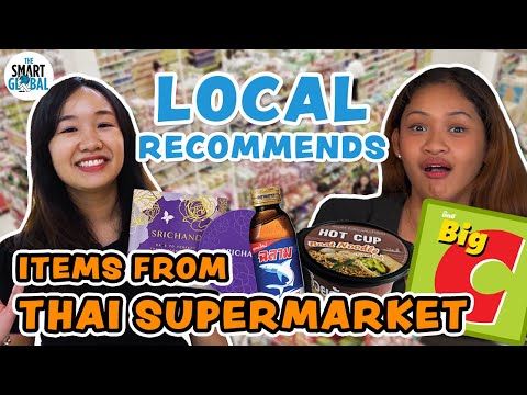 Moradores tailandeses recomendam as melhores coisas para comprar no supermercado Big C | Explorando a Tailândia