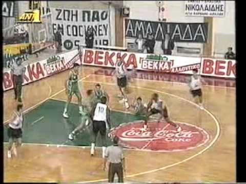 PANATHINAIKOS-JOVENTUT BADALONA 85-61 1993-94 (1/4)
