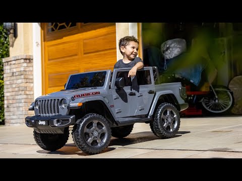 Hyper Toys 12 Volt Jeep Gladiator Battery Powered Ride On Vehicle
