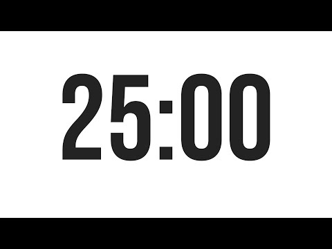 25 MINUTE TIMER - COUNTDOWN TIMER (MINIMAL)