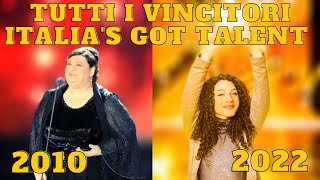 TUTTI I VINCITORI Di Italia's Got Talent 2010 - 2022 CHI HA VINTO IGT