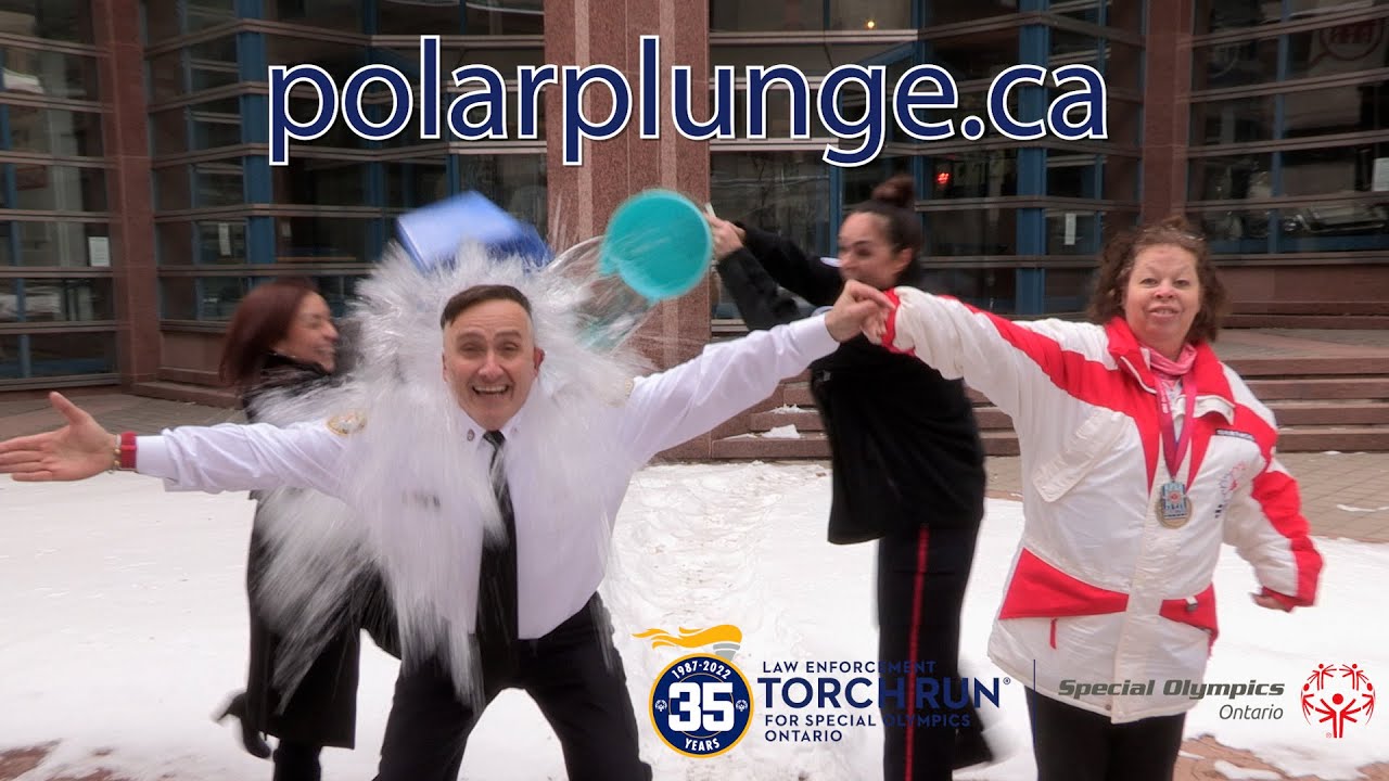 The Law Enforcement Torch Run team kicks off their Polar Plunge Campaign efforts