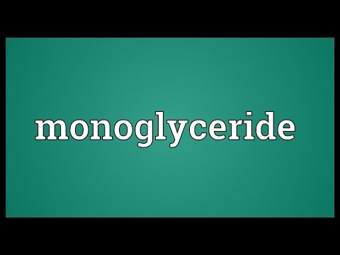Monoglyceride Meaning