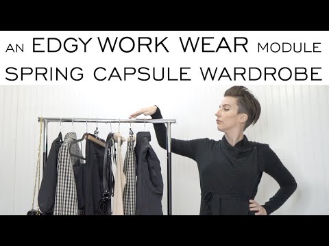 2022 SPRING CAPSULE WARDROBE PART 1: Edgy Sophisticated  Module 80's Power Dressing / Emily Wheatley