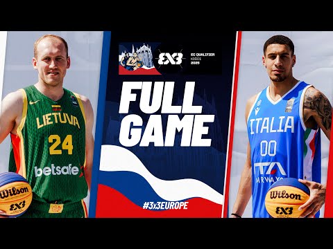 Lithuania 🇱🇹 vs Italy 🇮🇹 | FIBA 3x3 Europe Cup 2025 Qualifier | Ticket Game